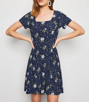 navy swing dresses