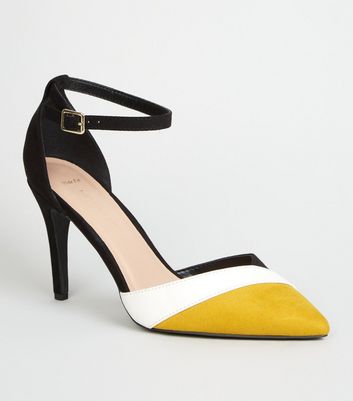 wide fit pointed court shoes
