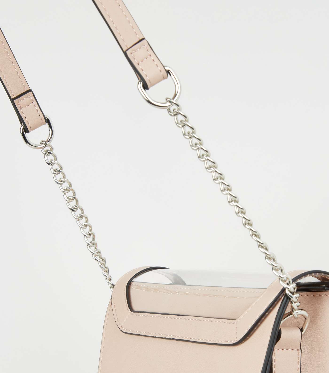 Pink and Clear Cross Body Bag Image 4