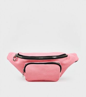 bright pink bum bag