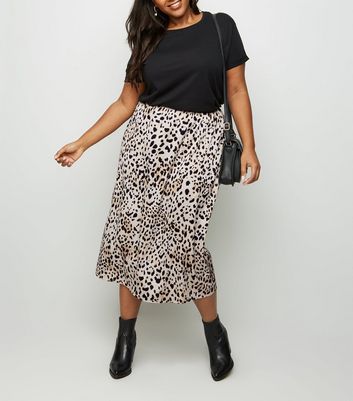 new look leopard skirt