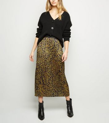 Tokyo Doll Yellow Leopard Print Pleated Midi Skirt New Look shop for Tokyo Doll Yellow Leopard Print Pleated Midi Skirt New Look at Shopo