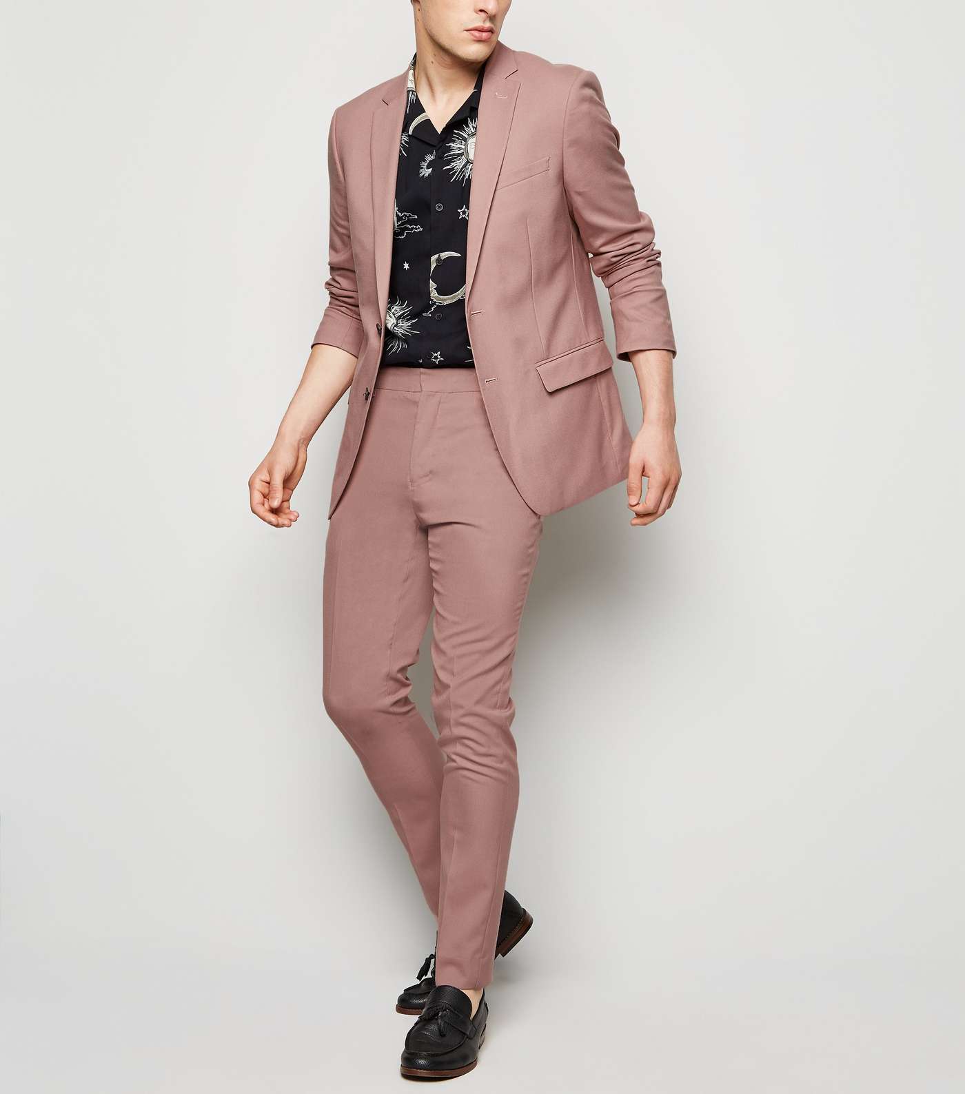 Pink Skinny Suit Jacket Image 2