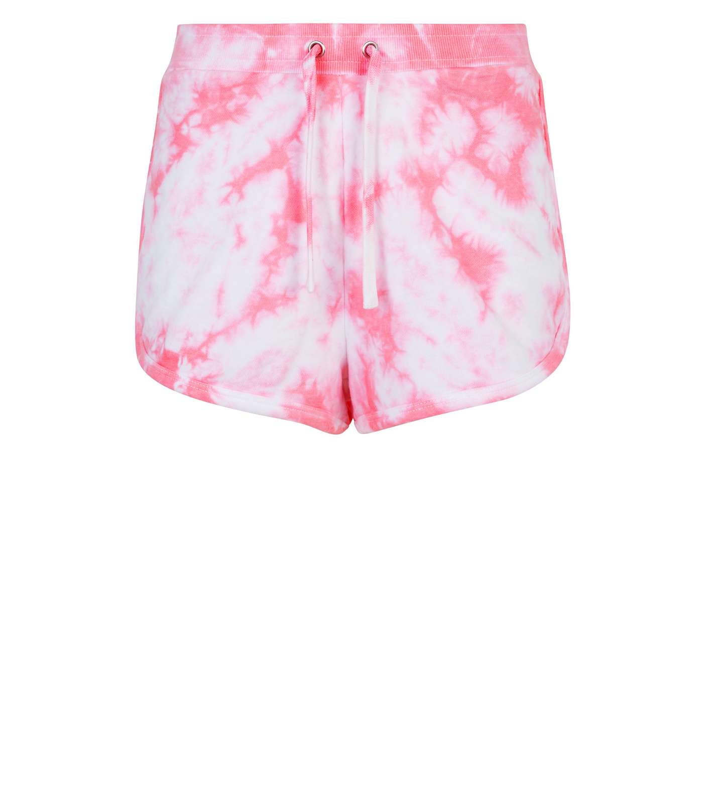 Bright Pink Tie Dye Jersey Shorts Image 4