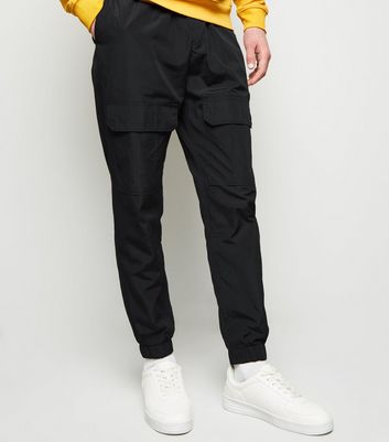 black utility joggers