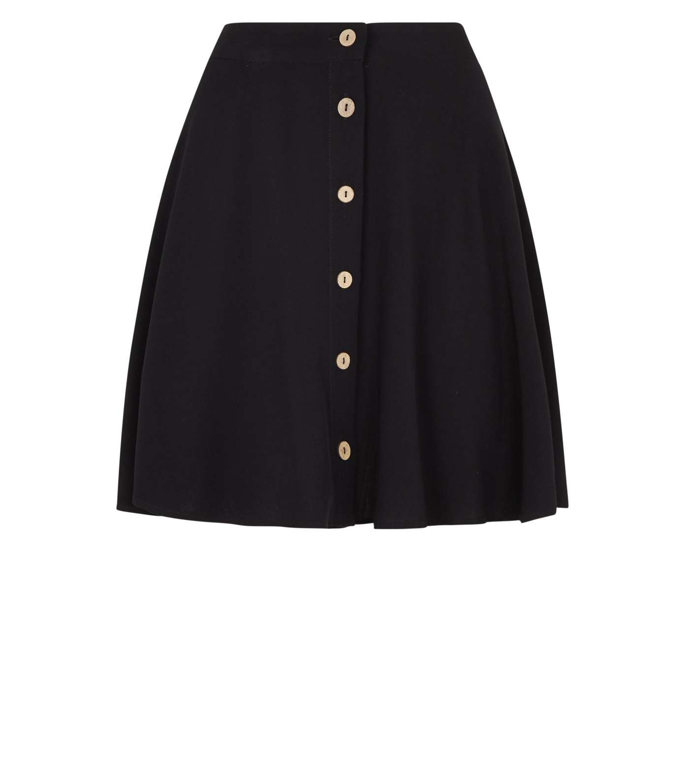 Black Button Up Mini Skirt  Image 4