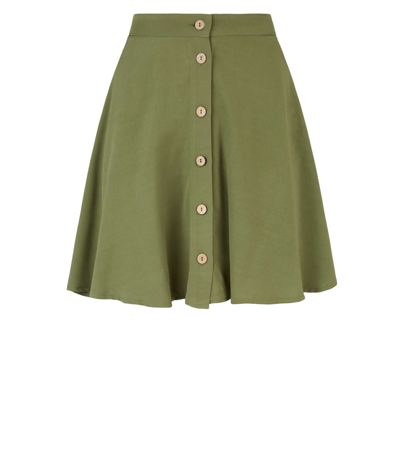 Khaki Button Up Mini Skirt  Image 4