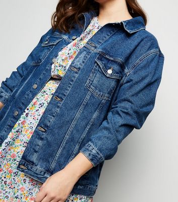 new look curve denim jacket