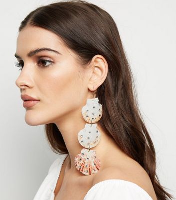 New look sale shell earrings