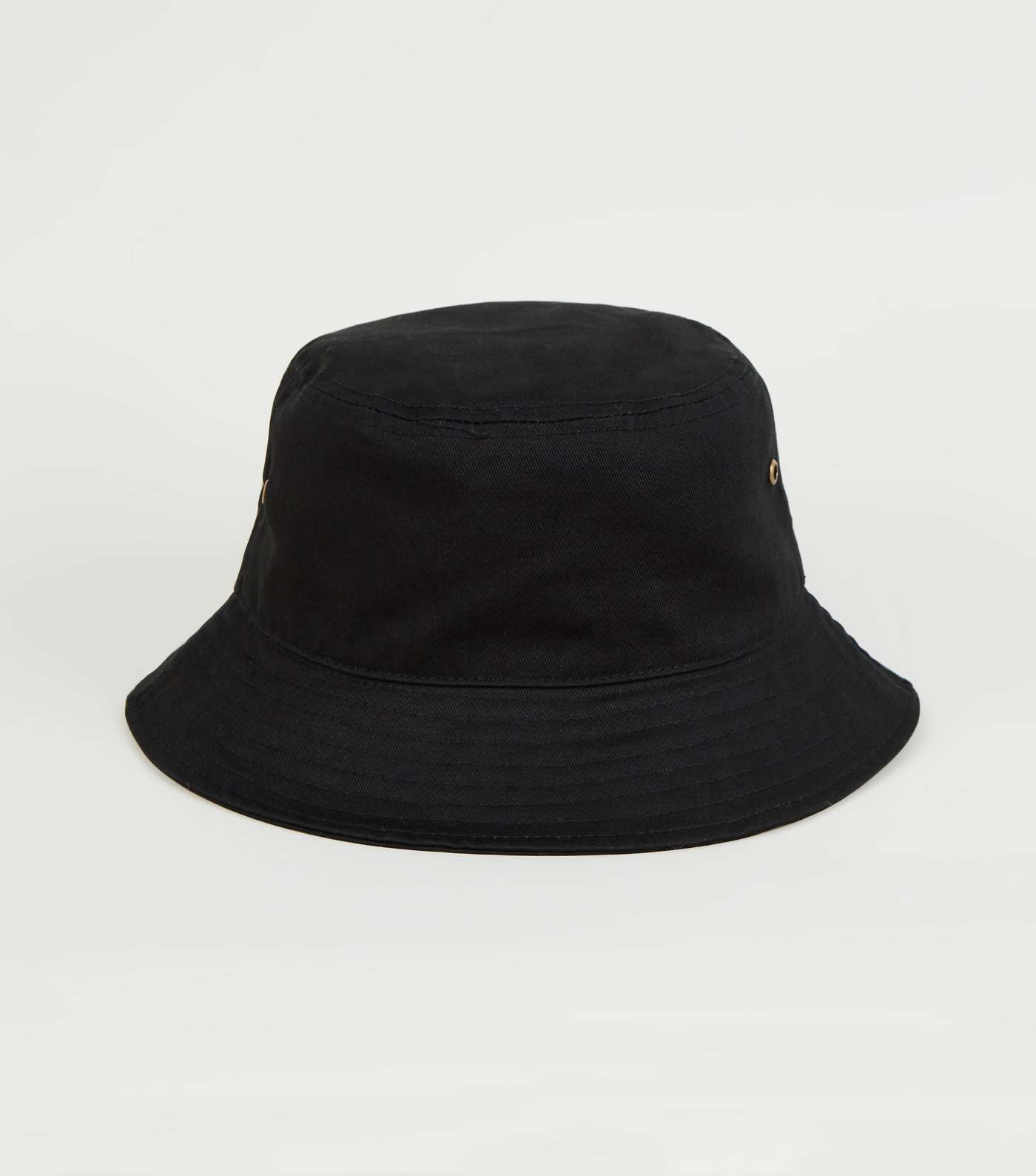 Black Eyelet Side Bucket Hat