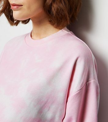 pink tie dye oversized hoodie