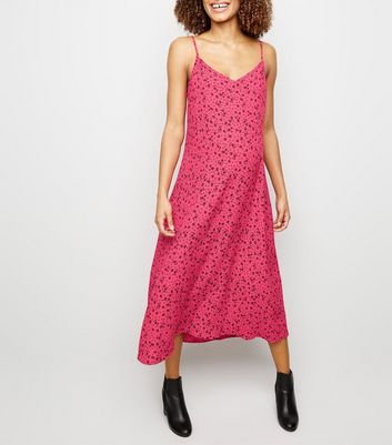 ditsy slip dress