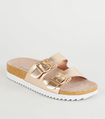 gold sliders womens