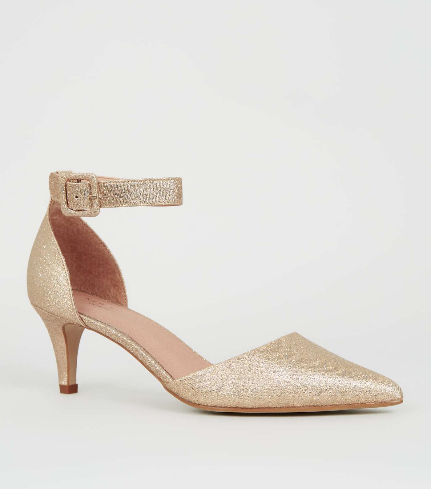 Gold Comfort Flex Shimmer Court Shoes