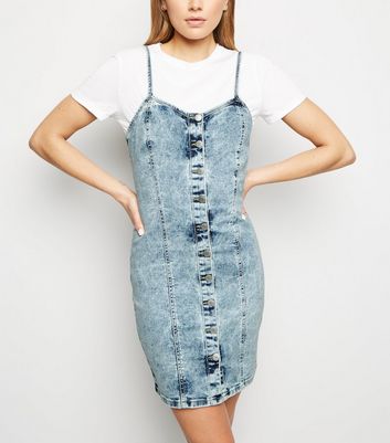 acid wash jean dress