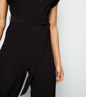 crinkle jumpsuit culotte