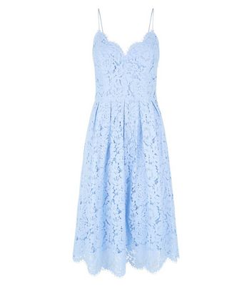 new look blue lace dress