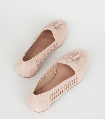 new look pink loafers
