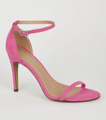 pink heels new look