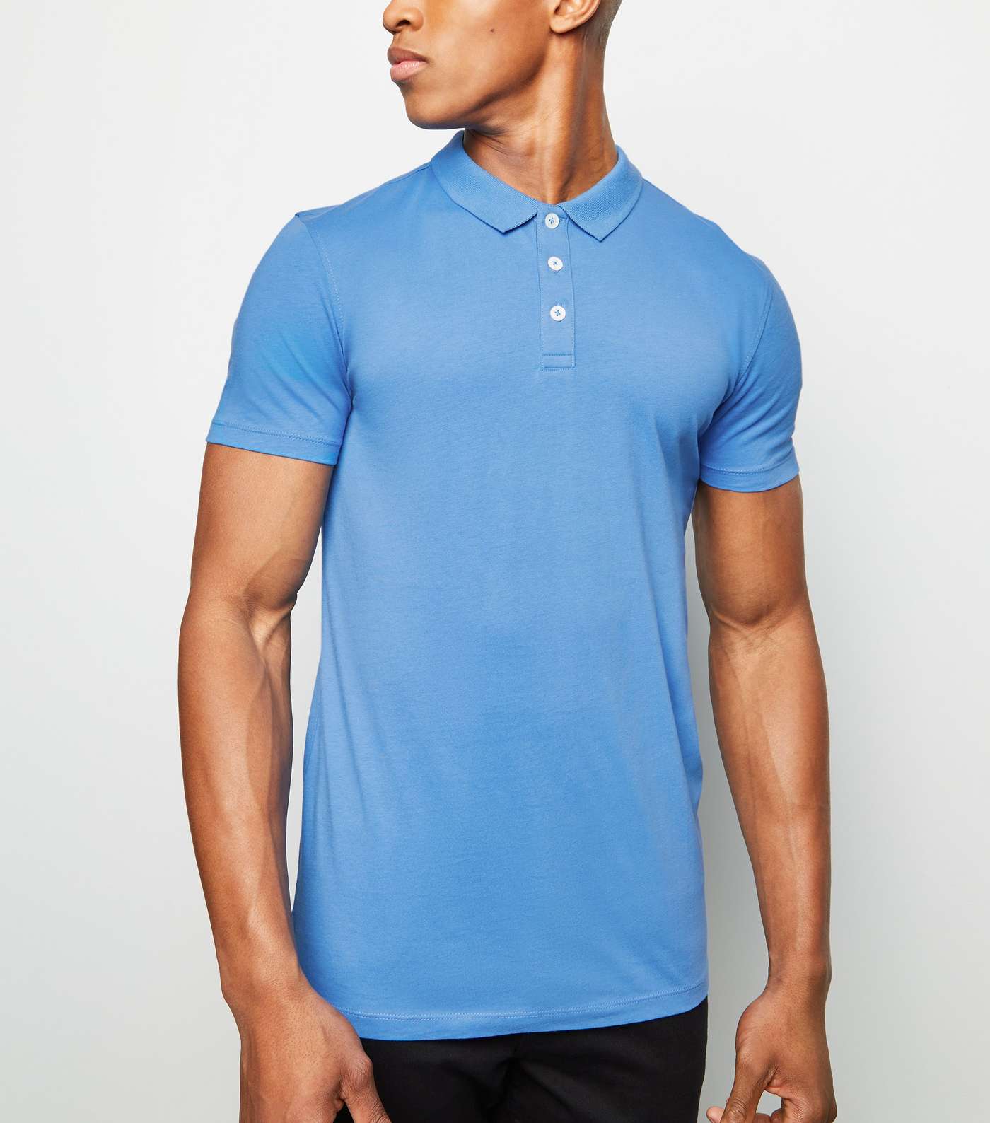 Bright Blue Muscle Fit Polo Shirt