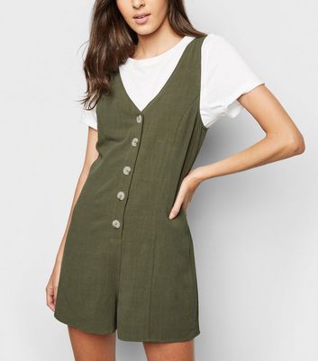 khaki playsuit