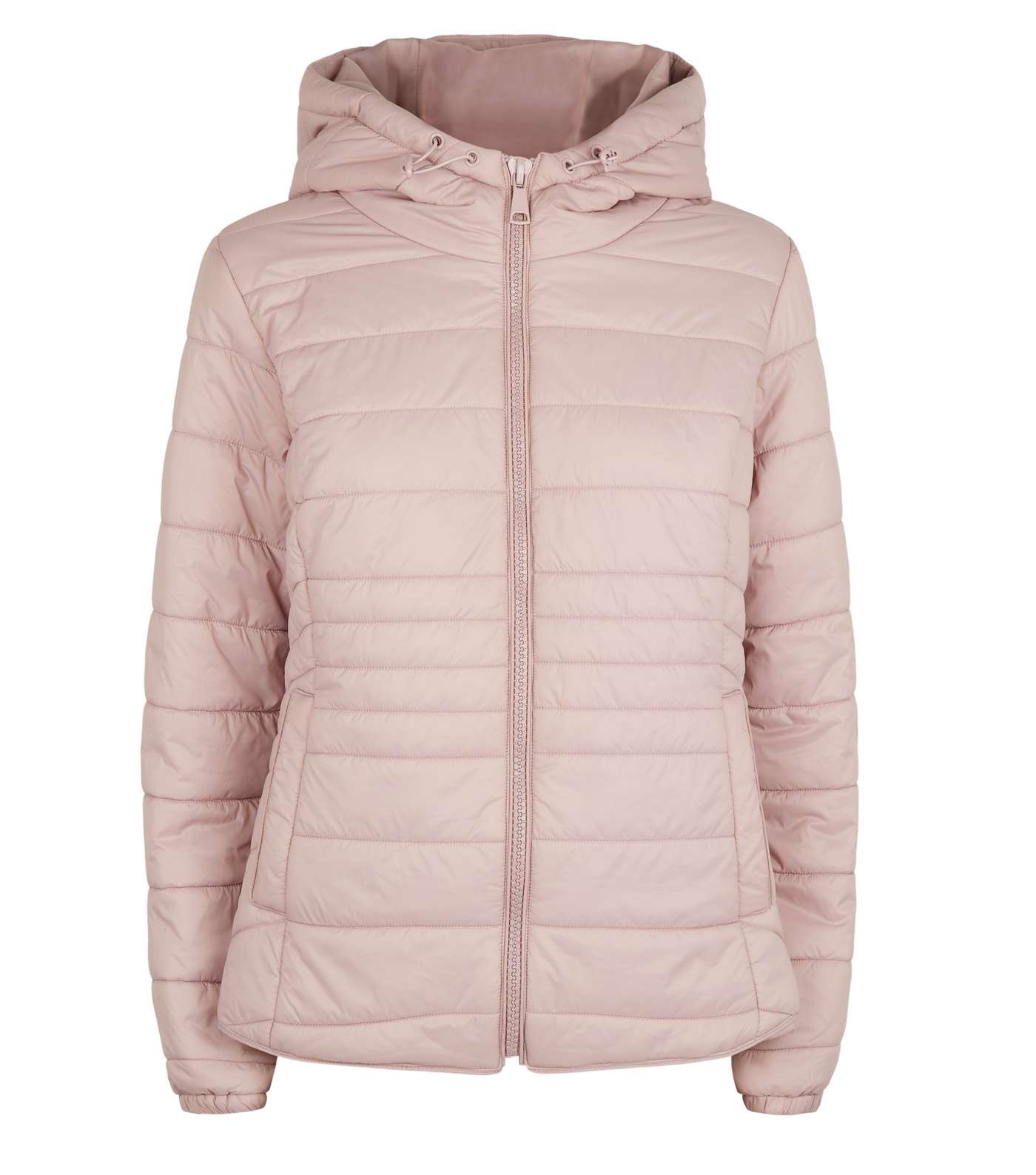 Pale Pink Hooded Lightweight Puffer Jacket  Image 4