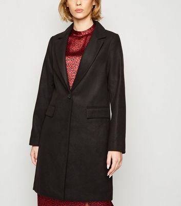Black Revere Collar Coat