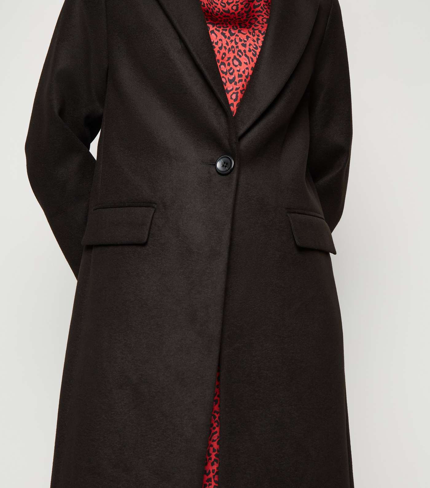 Black Revere Collar Coat Image 5