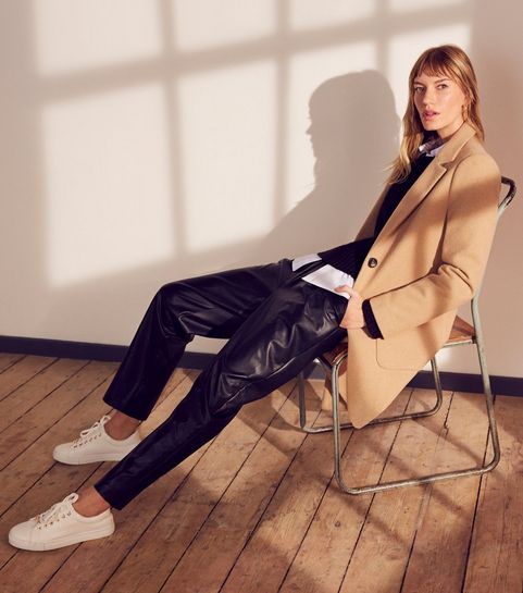 Camel Revere Collar Coat