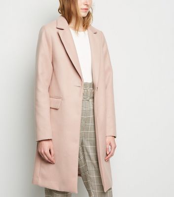 New look coats on sale pink