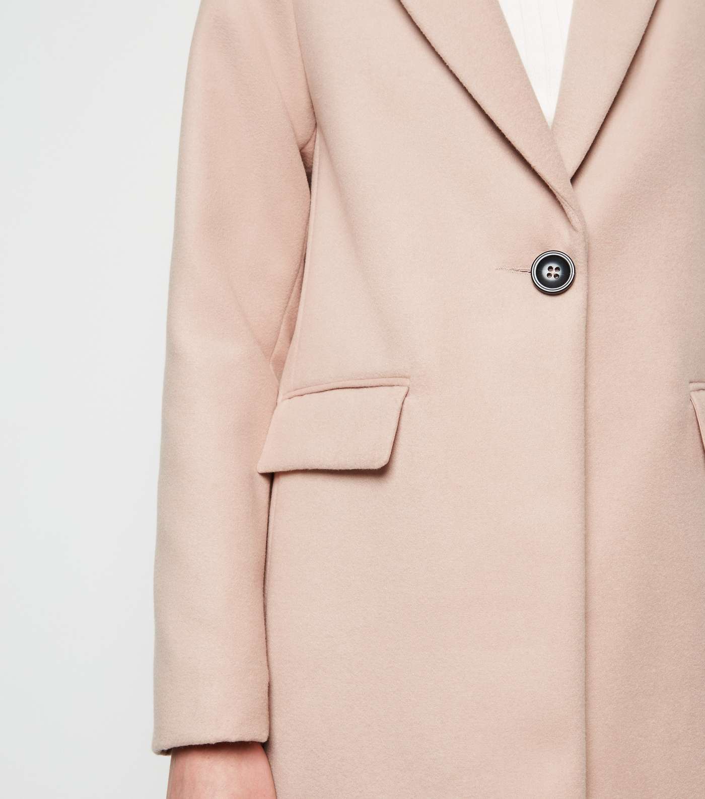 Pink Revere Collar Coat Image 5
