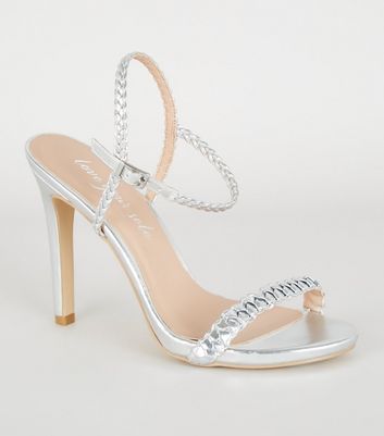 new look silver shoes