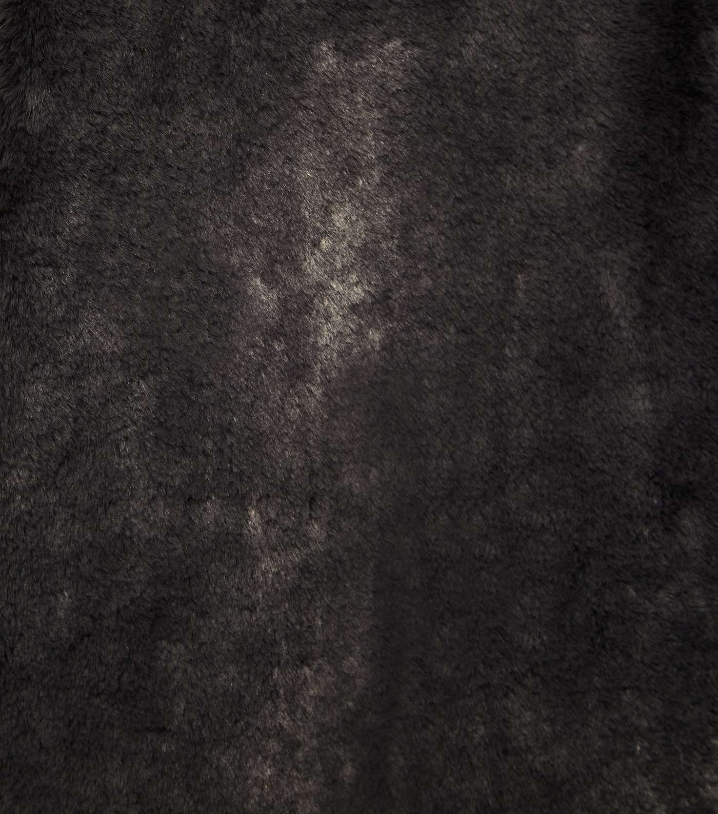 Dark Grey Faux Fur Longline Coat Image 6