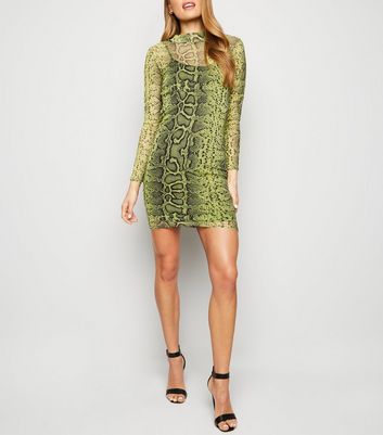 new look snake print dress