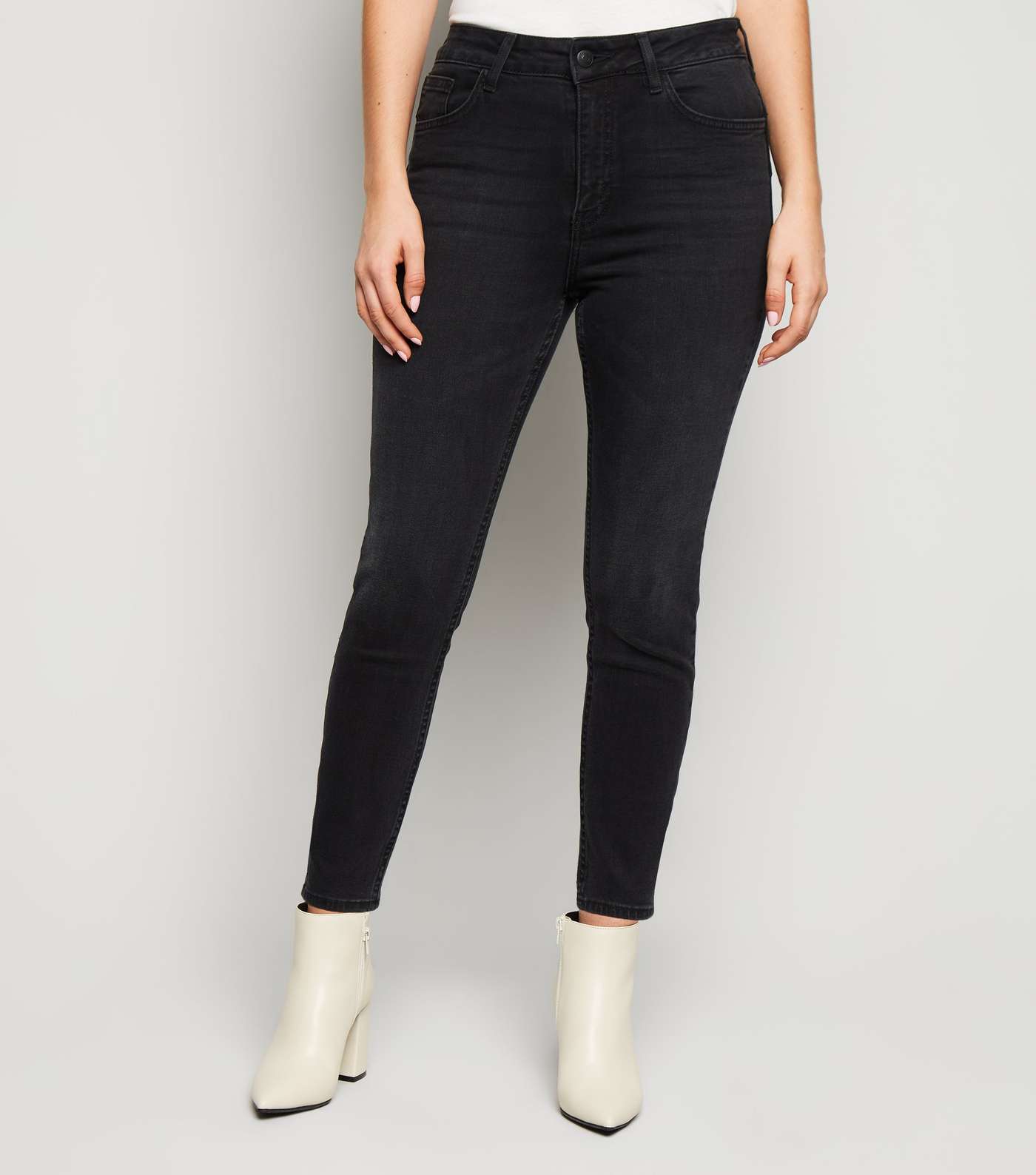 Petite Black 'Lift & Shape' Skinny Jeans Image 2
