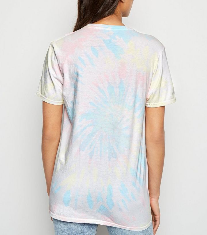 Multicoloured Pastel Tie Dye T Shirt New Look