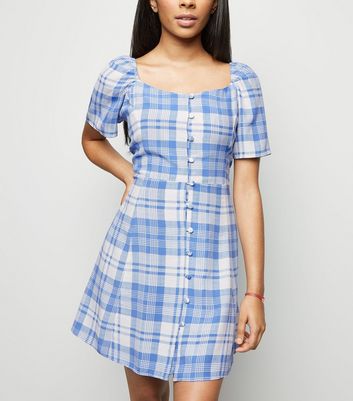 square neck tea dress