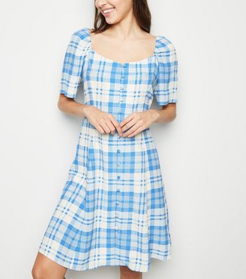square neck tea dress