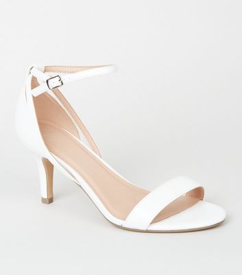 stiletto white heels