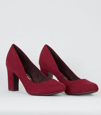 Deep red court shoes hotsell