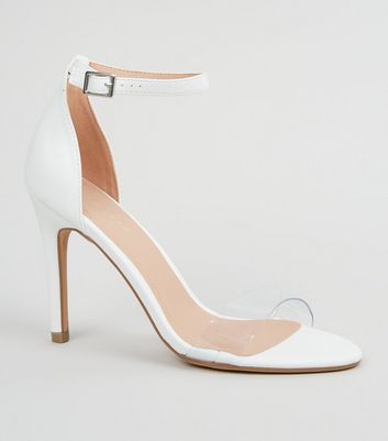 new look white heels