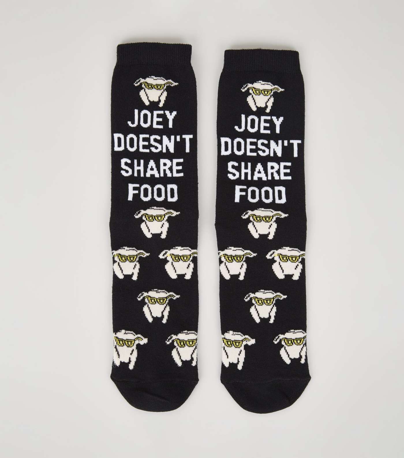 Black Friends Joey Slogan Socks