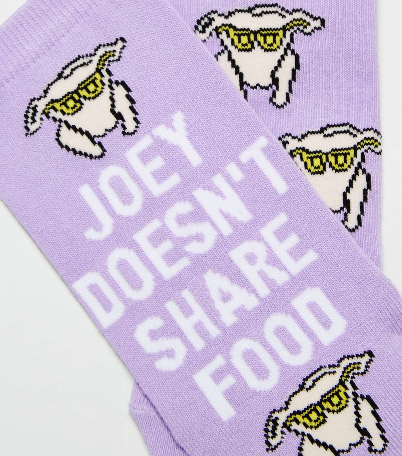 Lilac Friends Joey Slogan Socks Image 3