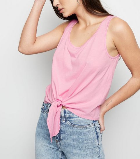 Vest Tops Ladies Lace Long Vest Tops New Look