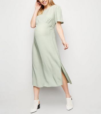 robe longue vert menthe