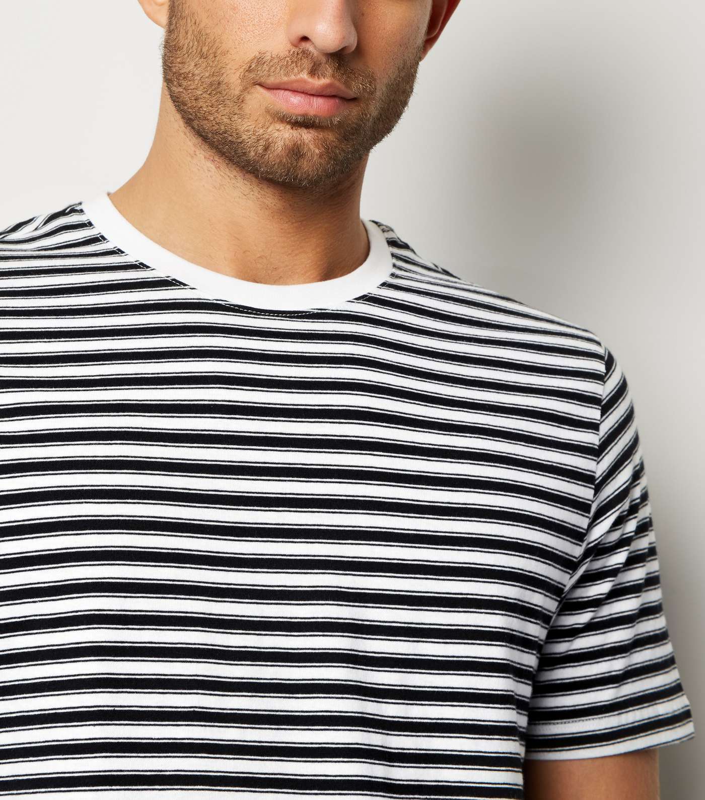Black Stripe Short Sleeve T-Shirt Image 6