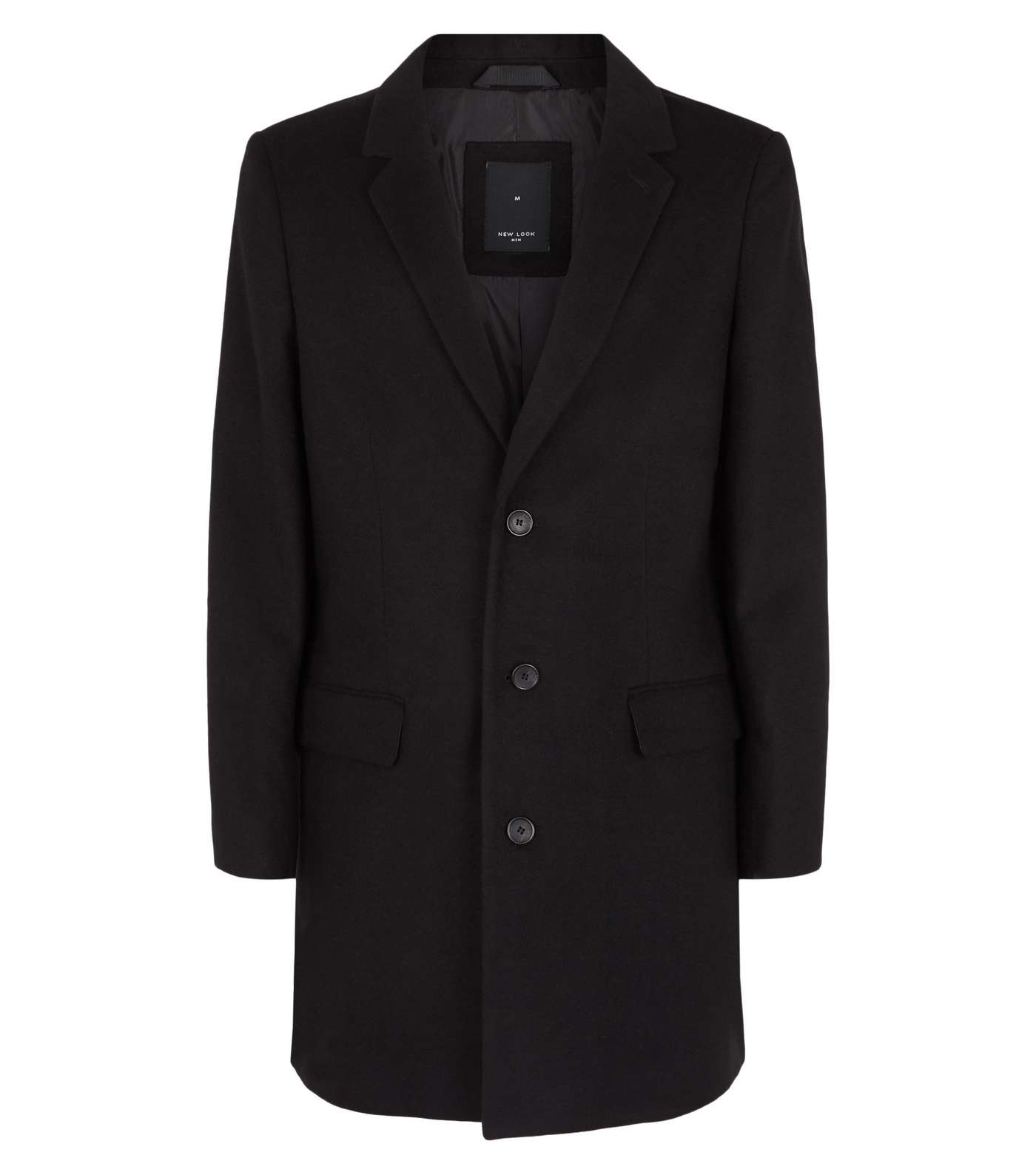 Black Double Pocket Overcoat Image 4