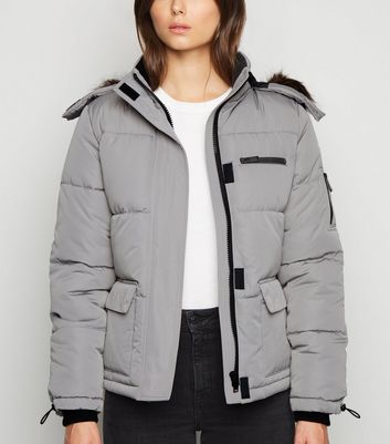 white puffer parka