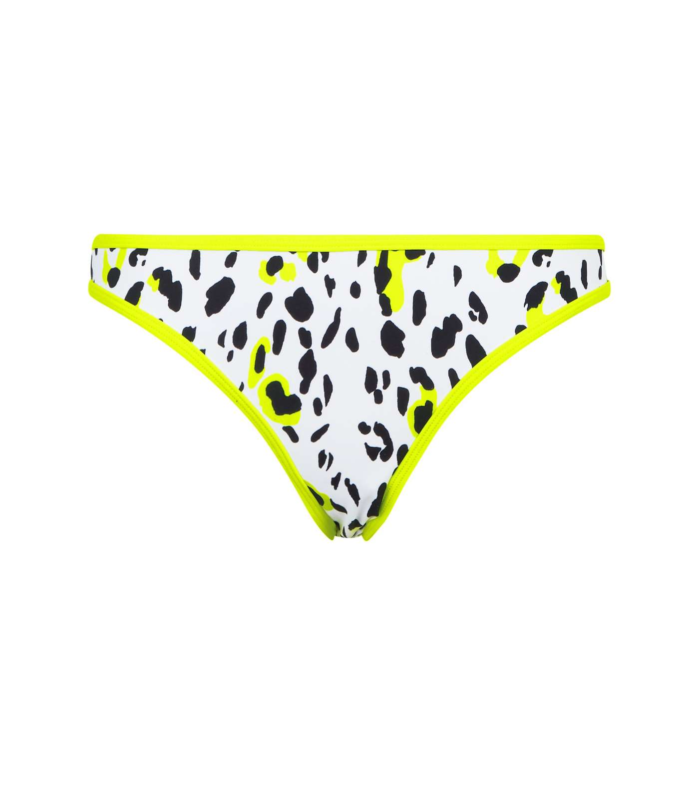 White Animal Print Neon Hipster Bikini Bottoms Image 4