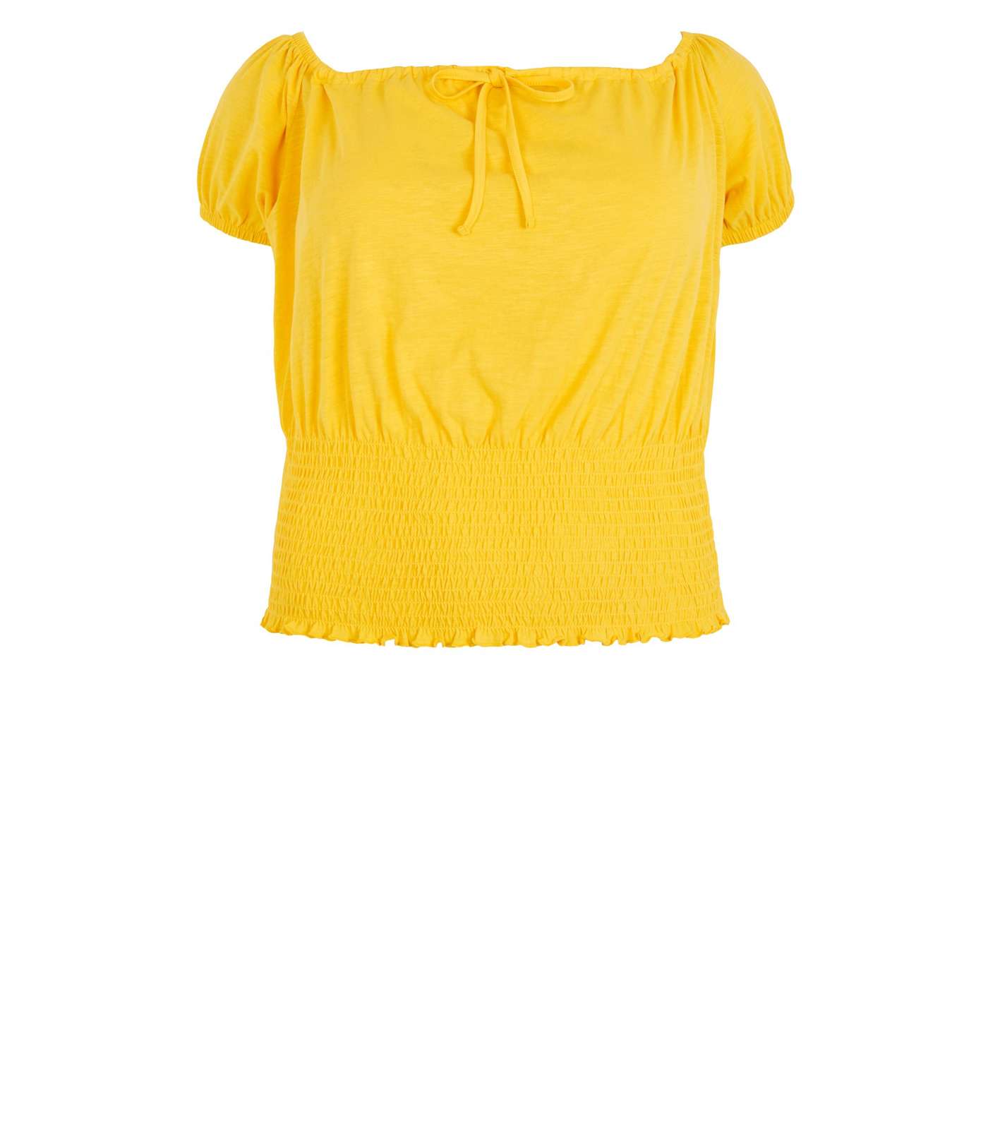 Curves Yellow Milkmaid Top Image 4